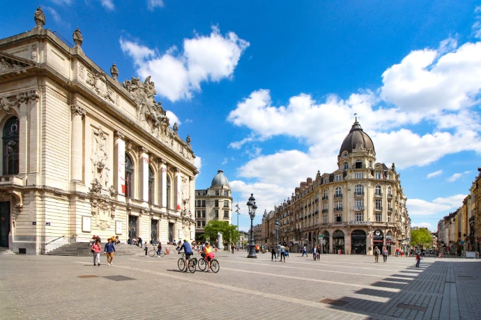 Place du Théâtre in Lille, home to an ESDAC campus
