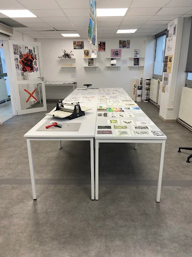 Atelier de gravure et d'impression du campus ESDAC Rennes