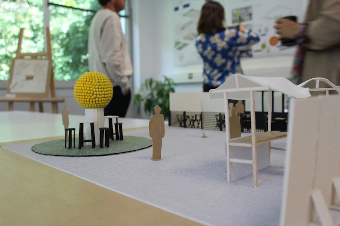 Maquette d'aménagement urbain réalisée par des étudiants du campus ESDAC Rennes