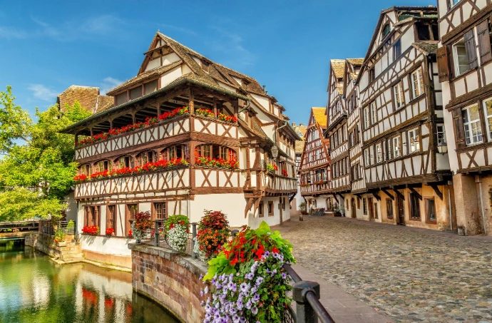 Le quartier de la Petite France à Strasbourg, ville du campus ESDAC