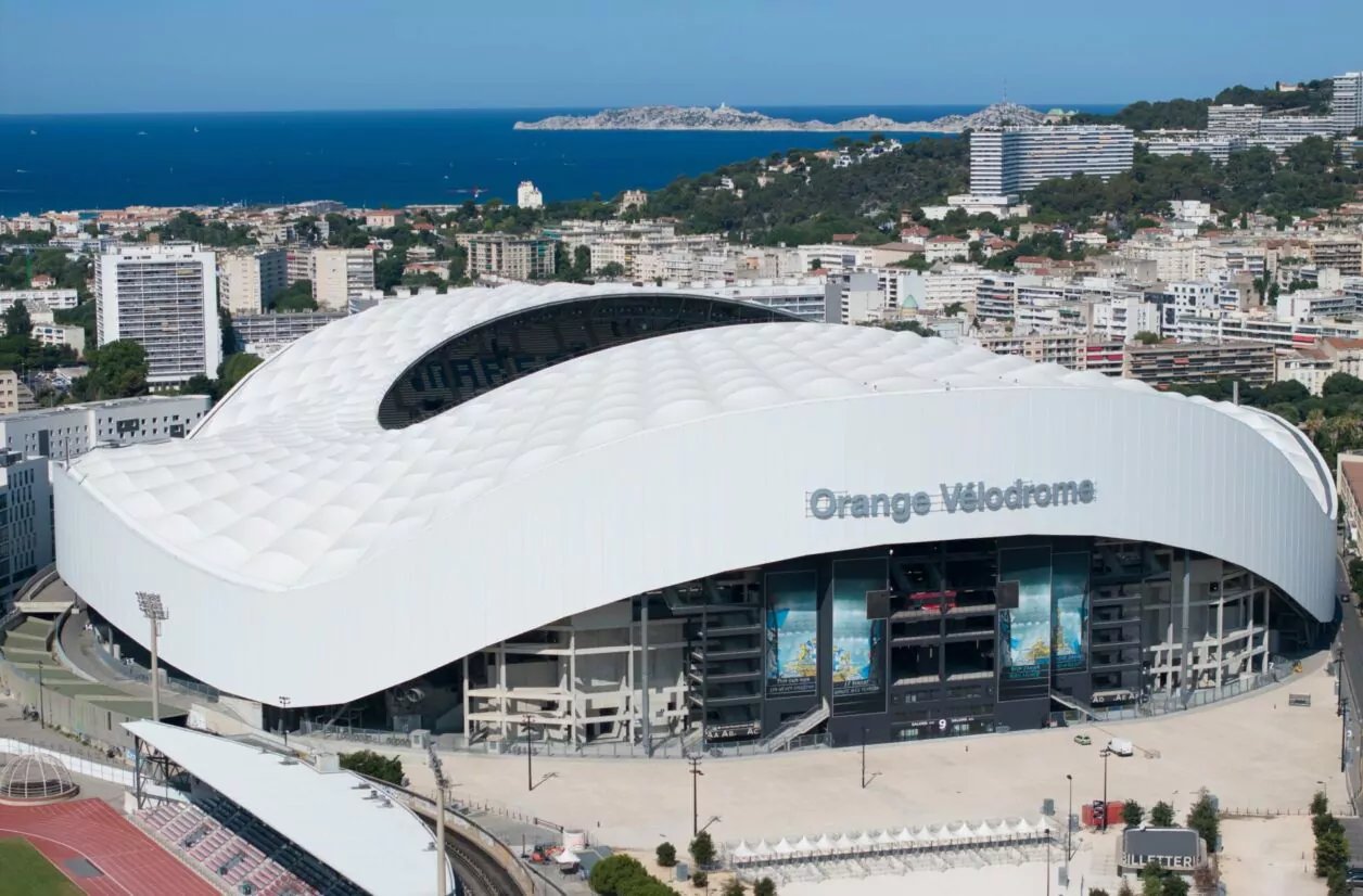 L'Orange Vélodrome vu du ciel